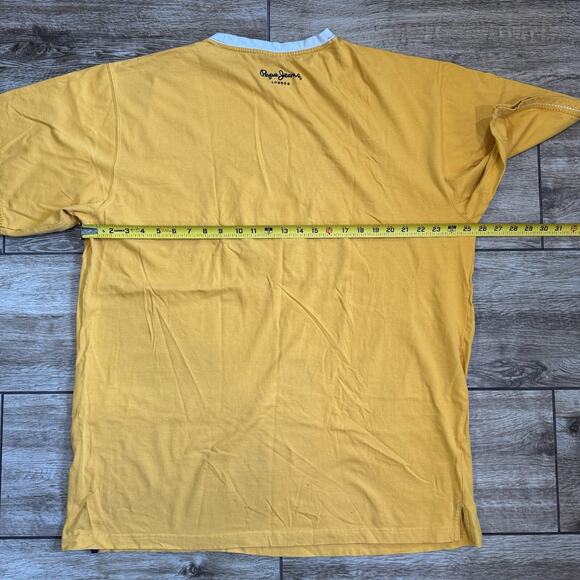 Pepe Jeans London UK W11 T Shirt 3XL Yellow - Picture 10 of 15